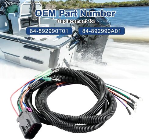 Boat Motor Instrument Line Wire Compatible with Mercury Mariner Quicksilver Mercruiser Outboard Engine Analog Gauge Wiring Replacement for 84-892990T01 84-892990A01 in Saudi Arabia