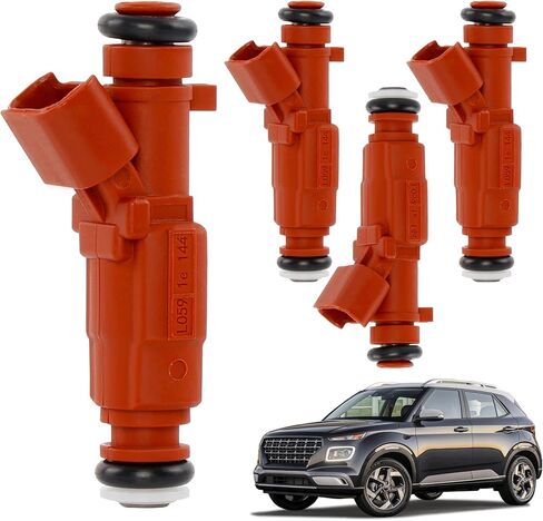 35310-2E000 Fuel Injector Set of 6 Compatible with Hyundai Elantra Kona Veloster 2011-2022 Kia Soul Forte 2012-2021 1.8L & 2.0L 12 Holes Replace# 842-12375 FJ1182 in Saudi Arabia