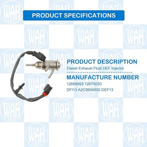 12688993 Diesel Exhaust Fluid DEF Injector Compatible With 2017-2021 Chevrolet Silverado 2500 3500 GMC Sierra 2500 2017-2019 GMC Sierra 3500 12670033 DEF13 in Kuwait