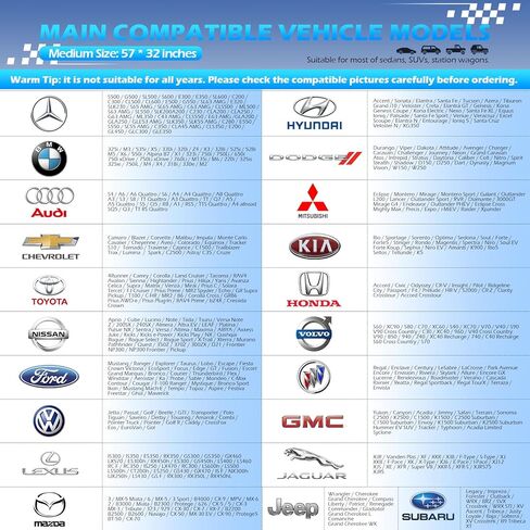 [2025 Upgrade] FLORICH Windshield Sunshade Umbrella Foldable Car Windshield Sun Shade Cover, [Nano-Ice-Crystal Coatings] Protect Interior from from UV Keep Car Cooler Medium(57" L x 32" W) in Kuwait