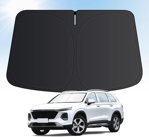 Windshield Sun Shade for Hyundai Palisade 2020-2026, Car 4-Layer Front Window Covers Sun Visor Protector, Foldable Blocks UV Rays Sunshade Custom Fit for Hyundai Palisade Accessories in Kuwait