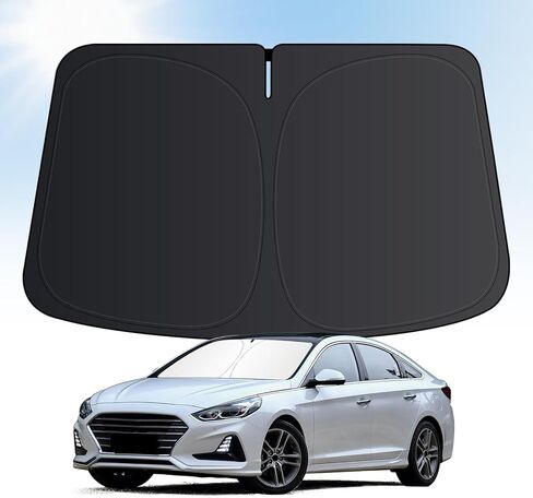 Windshield Sun Shade for Hyundai Palisade 2020-2026, Car 4-Layer Front Window Covers Sun Visor Protector, Foldable Blocks UV Rays Sunshade Custom Fit for Hyundai Palisade Accessories in Saudi Arabia