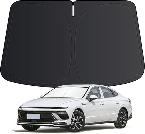 Windshield Sun Shade for Hyundai Palisade 2020-2026, Car 4-Layer Front Window Covers Sun Visor Protector, Foldable Blocks UV Rays Sunshade Custom Fit for Hyundai Palisade Accessories in Saudi Arabia