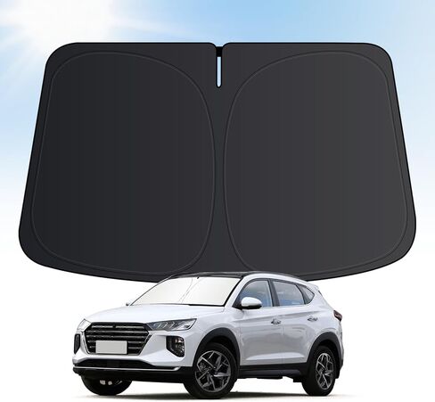 Windshield Sun Shade for Hyundai Palisade 2020-2026, Car 4-Layer Front Window Covers Sun Visor Protector, Foldable Blocks UV Rays Sunshade Custom Fit for Hyundai Palisade Accessories in Saudi Arabia