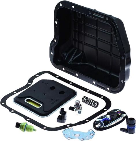 Transmission Solenoid Set Oil Pan Filter Kit Sensor & Spring Compatible For Dodge Compatible For Chrysler/Jeep 22955A 22958 22832A 22765C A518 46RE 47RE in Kuwait