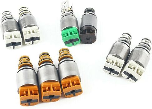 9 PCS 8HP45 8HP70 Transmission Solenoids Set Compatible For Audi Q7 Compatible For Jaguar XJ/Range Rover Transmission Solenoids Parts in Kuwait
