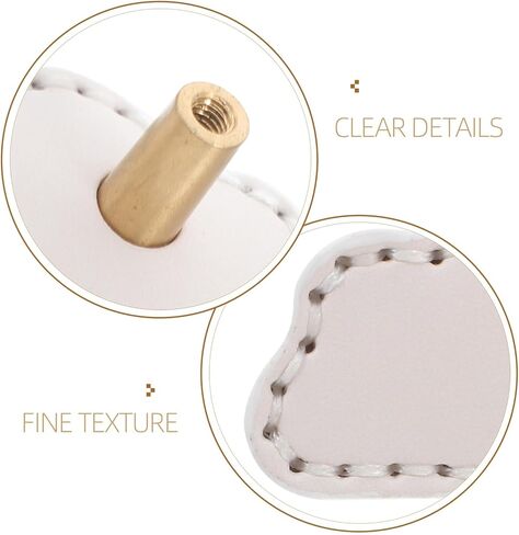 2pcs Cloud Shaped Single Hole Drawer Handles Brass Furniture Pulls with White Leather for ’s Room Wardrobe and Nursery Dresser Hardware Accessories in Kuwait