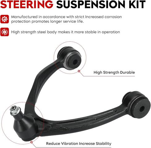 Front Upper Left & Right Control Arm(Forged Steel) with Ball Joints Suspension Kit Fit for Silverado Sierra 1500/Avalanche 2007-2013, Yukon Tahoe Suburban Escalade 2007-2014 K80669 K80670-10pcs in Saudi Arabia