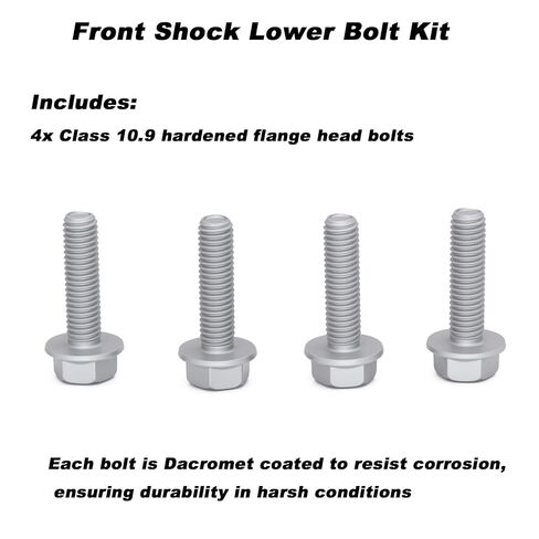 Front Shock Lower Bolt Kit, Class10.9, for 1999-2006 Silverado Sierra 2WD 1500 in Kuwait