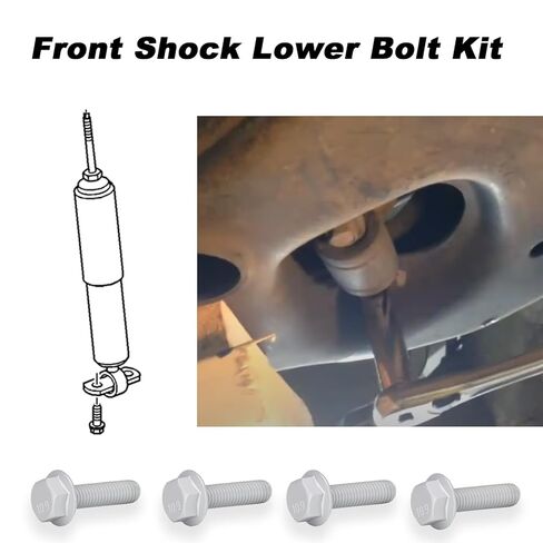 Front Shock Lower Bolt Kit, Class10.9, for 1999-2006 Silverado Sierra 2WD 1500 in Kuwait