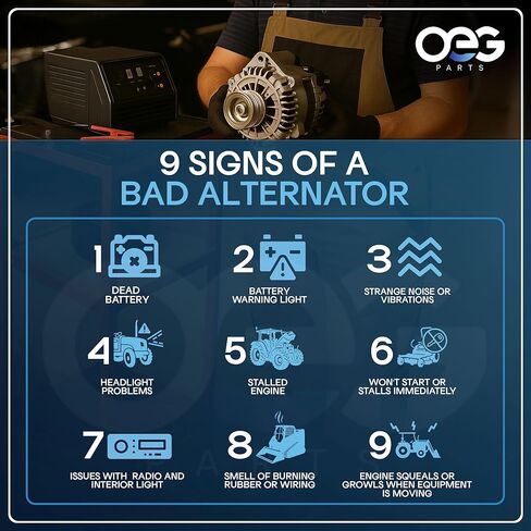 أجزاء OEG المولد الجديد متوافق مع Ford 550 555 555A 555Axl 555B 650 655A 750 755 755A 8AL2055FA 8AL2056K 8AL2056KA 8AL2080K 8AL2080KA، AMO0023، 40016110، بل110536 in Kuwait