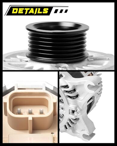 Oktiger V8 V10 Upgraded Alternator for Ford Expedition 2011-2014 5.4L, F450 F-550 Super Duty 2013-2016 6.8L, F650 F750 F-53, for Lincoln Navigator, 12V 175A CW 6-Groove Clutch Pulley, OE BL1T-10300-BA in Kuwait