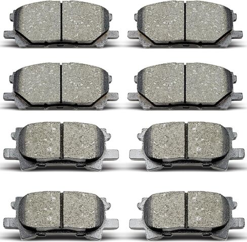 D996 D1005 Front Rear Ceramic Brake Pads Set Fit For Lexus 2004-2006 RX330, 2007-2009 RX350, 2006-2008 RX400h, For 2006 2007 Toyota Highlander in Kuwait