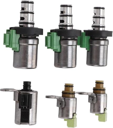 6Pcs/Set Transmission Shift Solenoid Kits Compatible for Mazda 2 3 5 6 CX-7 MPV for Mazda All 4F27-E 4 Speed Automatic Models in Kuwait