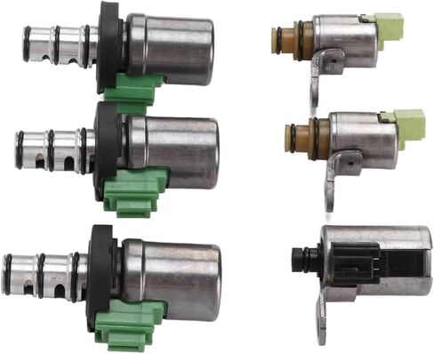 6Pcs/Set Transmission Shift Solenoid Kits Compatible for Mazda 2 3 5 6 CX-7 MPV for Mazda All 4F27-E 4 Speed Automatic Models in Kuwait