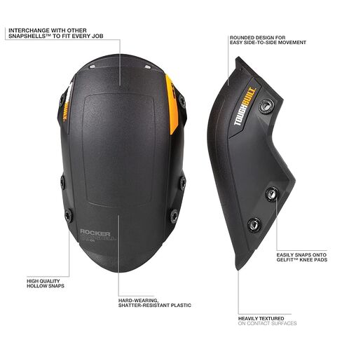 ToughBuilt - Heavy Duty Foam Thigh Support Stabilization Knee Pads - Comfortable, Adjustable, Ultimate Stability - (TB-KP-3), black in Kuwait