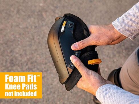 ToughBuilt - Heavy Duty Foam Thigh Support Stabilization Knee Pads - Comfortable, Adjustable, Ultimate Stability - (TB-KP-3), black in Kuwait