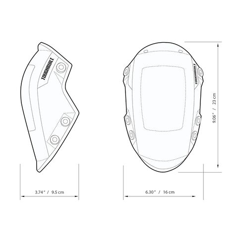 ToughBuilt - Heavy Duty Foam Thigh Support Stabilization Knee Pads - Comfortable, Adjustable, Ultimate Stability - (TB-KP-3), black in Kuwait