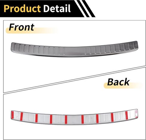Rear Bumper Cover for BMW X3 2015-2017 Bumper Trunk Door Entry Guard Cover Protector Silver Tone 1 Pcs in Saudi Arabia