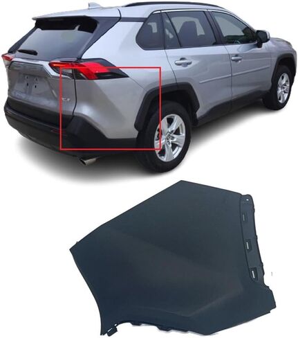 FitParts Compatible With Rear Bumper Cover Right Passenger Side 2019-2023 Toyota RAV4 Canada Built LE XLE XSE SE Limited. New, Primed. 521610R906 TO1117110 in Kuwait