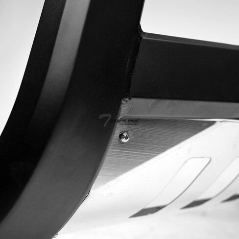 7422443698614 Compatible with 2010-2018 Jeep Wrangler JK Matte Black AVT Style Aluminum LED Light Bull Bar Guard with Stainless Skid Plate in Kuwait