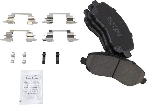 مجموعة وسادات الفرامل الأمامية والخلفية من السيراميك متوافقة مع 2013-24 ميتسوبيشي أوتلاندر سبورت 14-16 أوتلاندر 17 أوتلاندر مع فرامل انتظار يدوية 18-19 أوتلاندر ذات الدفع الأمامي in Kuwait