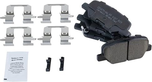 مجموعة وسادات الفرامل الأمامية والخلفية من السيراميك متوافقة مع 2013-24 ميتسوبيشي أوتلاندر سبورت 14-16 أوتلاندر 17 أوتلاندر مع فرامل انتظار يدوية 18-19 أوتلاندر ذات الدفع الأمامي in Kuwait