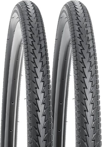 YUNSCM 2-PCS 700C Bike Tires 700x38C/40-622 and 700C Heavy Duty Bike Tubes with 2 Rim Strips Compatible with 700x36C 700x37C 700x38C 700x39C 700x40C Bike Bicycle Tires and Tubes (P-1024A) in Saudi Arabia