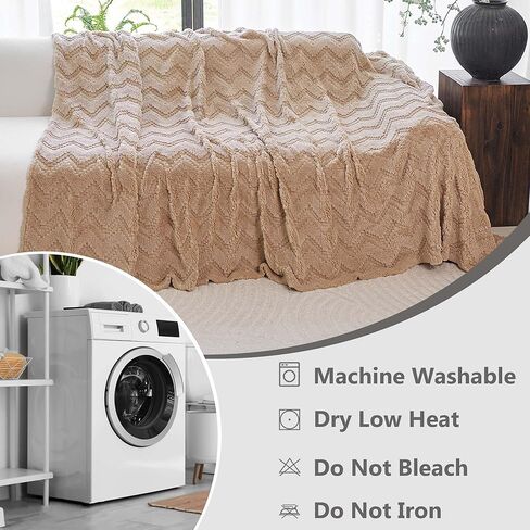 Sherpa Fleece Couch Cover for 3 Cushion Sofa, Brown, 71" x 150" - Pet Proof Sofa Covers Heavy Duty Scratch Resistant Pet Friendly Furniture Cover - Easy Install, Machine Washable in Saudi Arabia