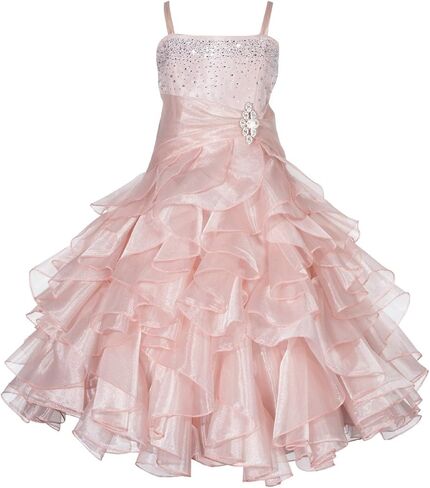 ekidsbridal Organza Flower Girl Dress Wedding Pageant Dresses Ball Gown Formal Dresses Princess Dress 164S in Saudi Arabia