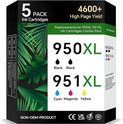 طابعة حبر 21XL 22 XL بدائل العائد عالية العائد لـ HP 21 22 خراطيش الحبر | 2-Pack 21 22 XL Ink Black Color متوافق مع F2210 F4180 D1560 ؛ OfficeJet J3600 ، 4315 ، 5600 ؛ PSC 1410 ؛ الفاكس 3180 الطابعة in Saudi Arabia