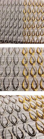 أقراط دائرية على شكل دمعة صغيرة مع صندوق مجوهرات مخملي، إبرة فضية نحاسية مطلية بالذهب 925، أقراط كبيرة على شكل حرف U لا تسبب الحساسية، طول 4.5 سم وعرض 2.1 سم، زوج 13.9 جرام in Kuwait