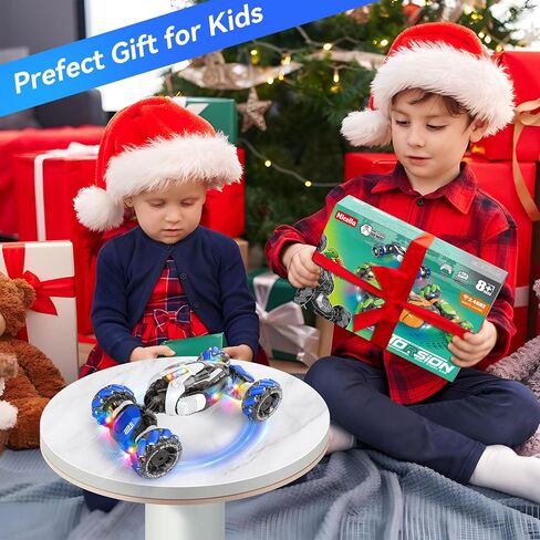 الإيماءات استشعار RC Stunt Car ، والسيارات التحكم عن بُعد ألعاب محول العمر 5-7 6-12 8 9 10 11 سنة فتيان ، وألعاب عيد ميلاد عيد ميلاد للأطفال ، 2.4 جيجا هرتز التحكم في اليد 360 درجة تدور. in Kuwait