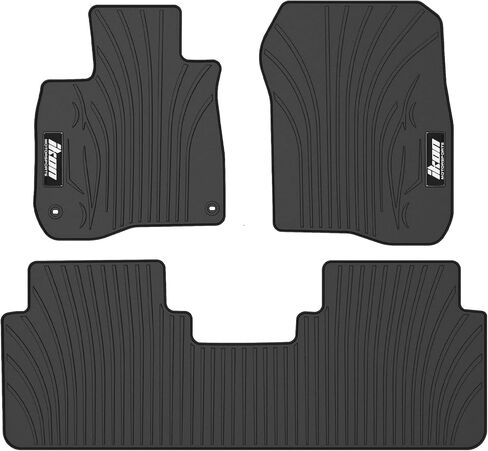 IKON MOTORSPORTS, Floor Mats Compatible with 2017-2022 Honda CR-V, Black Nylon Carpet Front & Rear 3PC Set, 2018 2019 2020 in Saudi Arabia