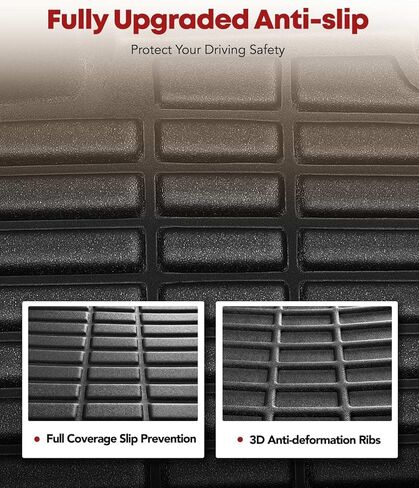 YHTAUTO Floor Mats Fit 2014-2024 Mini Cooper 4 Door, TPE Floor Liners All-Weather Protection Custom Fit, 1st & 2nd Row, Set of 4 Black in Saudi Arabia