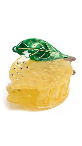 ADINA EDEN Women's Rhinestone Accented Lemon Claw Clip, Yellow, One Size in Kuwait