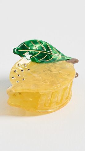 ADINA EDEN Women's Rhinestone Accented Lemon Claw Clip, Yellow, One Size in Kuwait