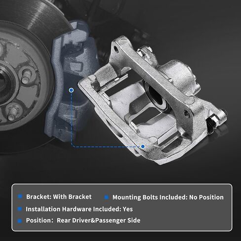 مجموعة فرجار الفرامل الخلفية اليسرى واليمنى تناسب 2012-2016 Ford F-150، لـ 2012-2016 Ford Lobo FL3Z2553B، FL3Z2552B، 18-B5397، 18B5397، 18-P5397، 18-B5396، 18B5396، 18-P5396 in Saudi Arabia