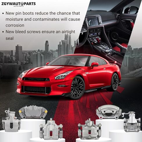 Rear Disc Brake Caliper Assembly Pair Set of 2 ZGYWAutoParts for Acura Integra 1.7L 1992 1993, for Acura Integra 1.8L 1990-1993, for Honda CRX 1.6L 1990 1991 in Kuwait