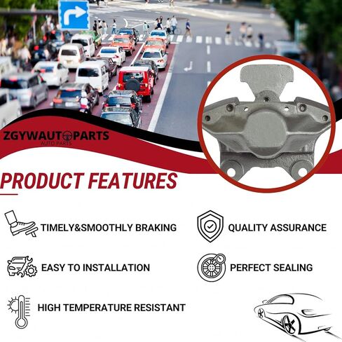 Rear Disc Brake Caliper Assembly Pair Set of 2 ZGYWAutoParts for Acura Integra 1.7L 1992 1993, for Acura Integra 1.8L 1990-1993, for Honda CRX 1.6L 1990 1991 in Kuwait