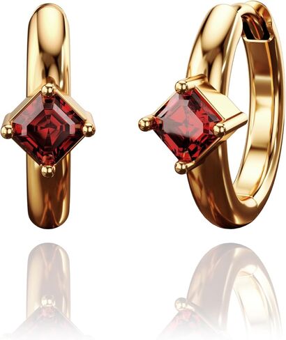 CAITLYNMINIMALIST Hypoallergenic 18K Gold-Plated Sterling Silver Birthstone Huggie Mini Cartilage & Stacking Hoop Earrings – Gift for Women in Saudi Arabia