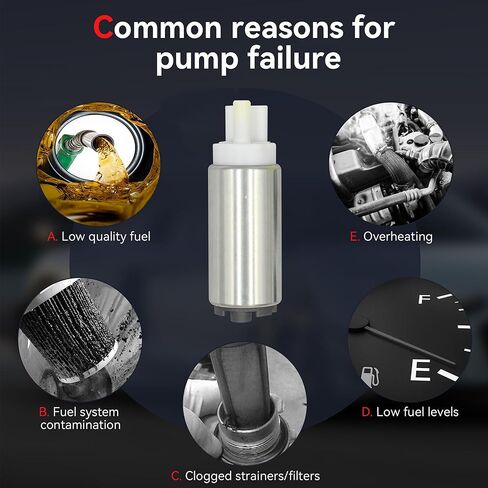 Fuel Pump for Yamaha Outboard Engines 150HP 175HP 200HP 225HP 250HP 300HP V Z LZ VZ 2000-2012 Replaces OE# 60V-13907-00-00, 68F-13907-00-00, 68F-13907-01-00 in Kuwait