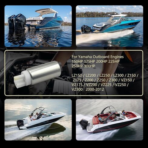 Fuel Pump for Yamaha Outboard Engines 150HP 175HP 200HP 225HP 250HP 300HP V Z LZ VZ 2000-2012 Replaces OE# 60V-13907-00-00, 68F-13907-00-00, 68F-13907-01-00 in Kuwait