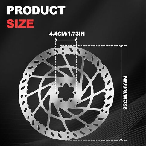 قرص فرامل أمامي سميك 220 مم عالمي للسيارات متوافق مع Surron LBX، Segway X260/X160، Talaria Sting Offroad TL50 إلخ، قرص فرامل دراجة نارية من الفولاذ المقاوم للصدأ in Kuwait