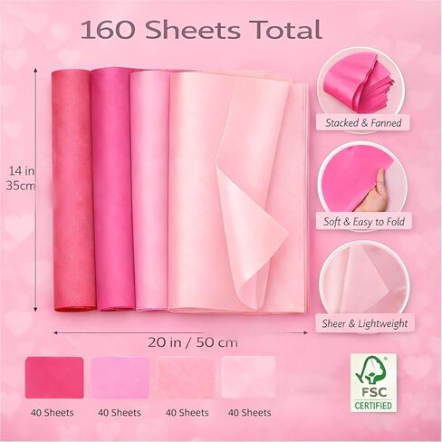 Jolanepaly Heart Wrapp Paper Roll - Mini Roll - 3 لفات - 17 بوصة × 120 بوصة لكل لفة - ورقة ملونة بالملونة عيد ميلاد لعيد الحب ، عيد ميلاد للأطفال ، دش الطفل in Kuwait