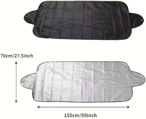 Universal Car Windshield Cover, Summer Shade and Winter Snow Blocker, Foldable Windshield Cover Sunshade, 59 * 27.5inch in Saudi Arabia