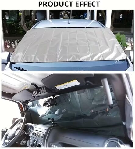 Universal Car Windshield Cover, Summer Shade and Winter Snow Blocker, Foldable Windshield Cover Sunshade, 59 * 27.5inch in Saudi Arabia