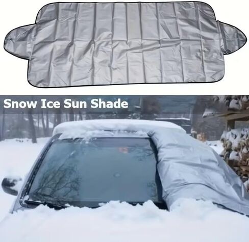 Universal Car Windshield Cover, Summer Shade and Winter Snow Blocker, Foldable Windshield Cover Sunshade, 59 * 27.5inch in Saudi Arabia
