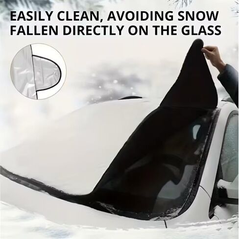 Universal Car Windshield Cover, Summer Shade and Winter Snow Blocker, Foldable Windshield Cover Sunshade, 59 * 27.5inch in Saudi Arabia