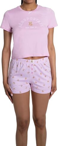 AEROPOSTALE Women's Short Sleeve and Shorts 2pc Pj in Saudi Arabia